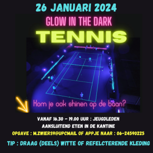 Glow in the dark toernooi: jeugd